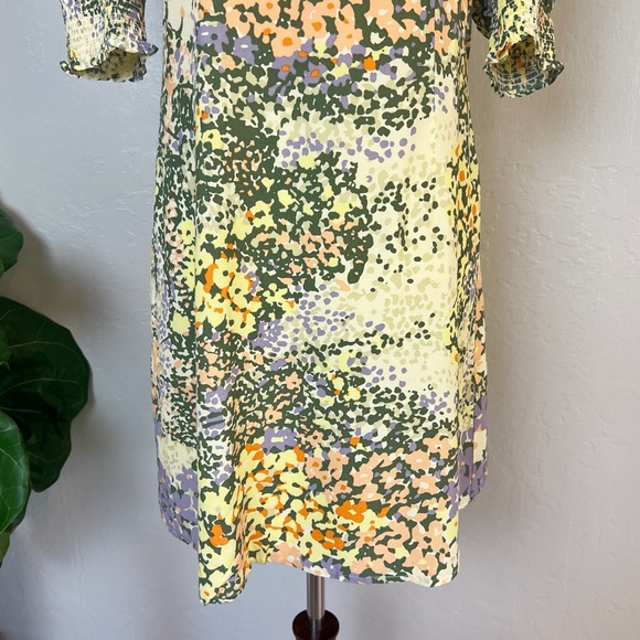 •RAILS•‎ Roma V-Neck A-Line Floral Mini Dress in Gardenia Print Size Small - Picture 7 of 16